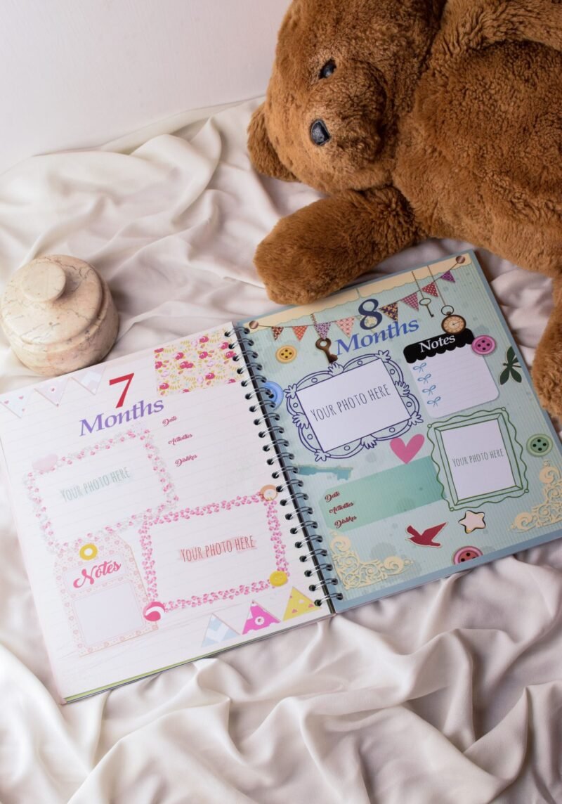 Customised cover baby record book